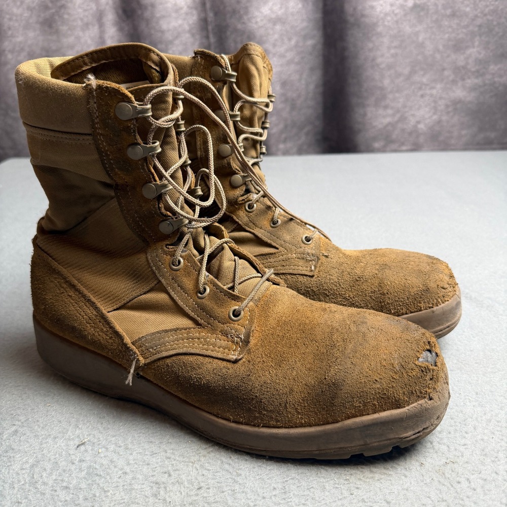 Belleville AFSTC Coyote Brown Steel Toe Military Flight Boots Mens 12R USA Made